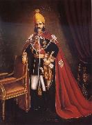 Maujdar Khan Hyderabad Nawab Sir Mahbub Ali Khan Bahadur Fateh Jung of Hyderabad and Berar Sweden oil painting artist